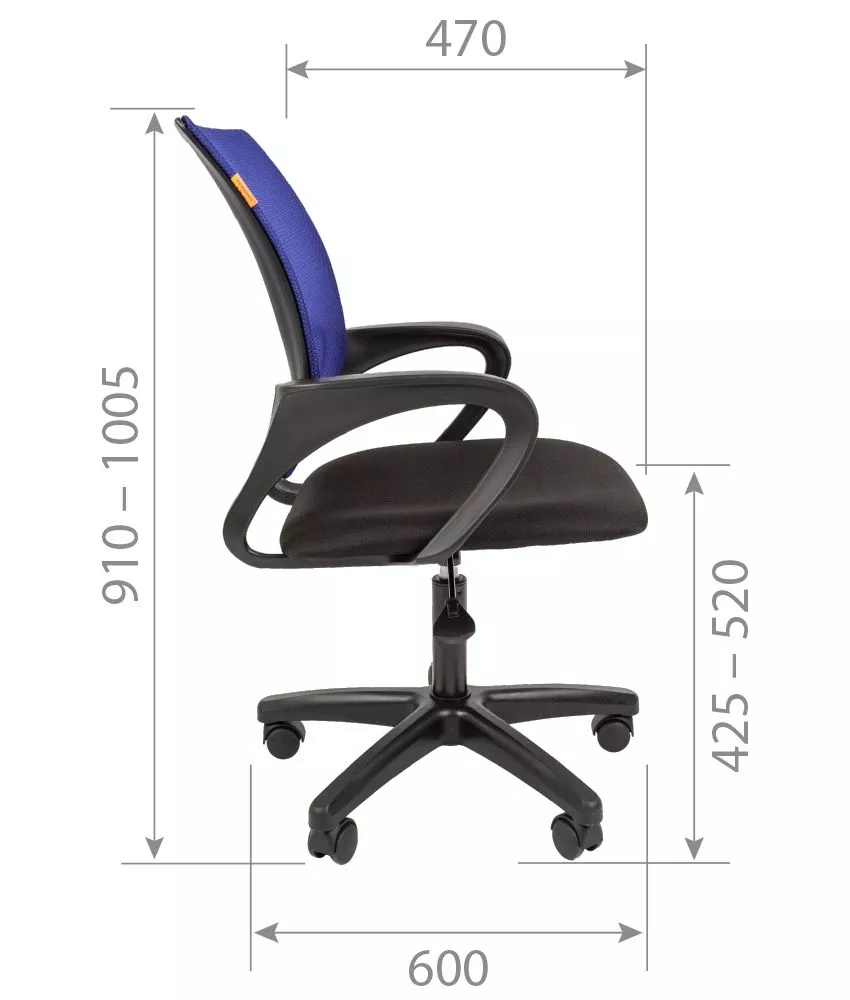 Офисное кресло CHAIRMAN 696 LT TW-01 черный