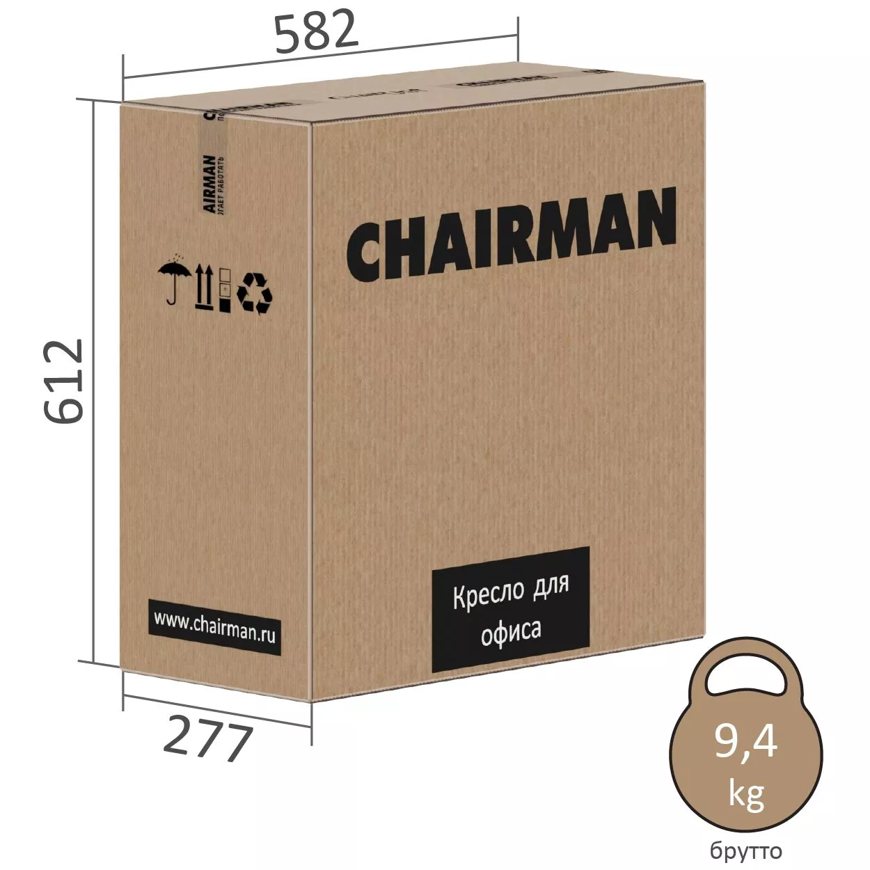 Офисное кресло CHAIRMAN 696 LT TW-01 черный